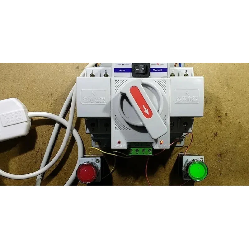 Interruptor de comutação automático solar motorizado de 100 ampères Ats