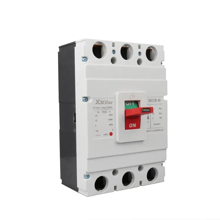 1600 Amp 3 pólos Mccb com contatos auxiliares