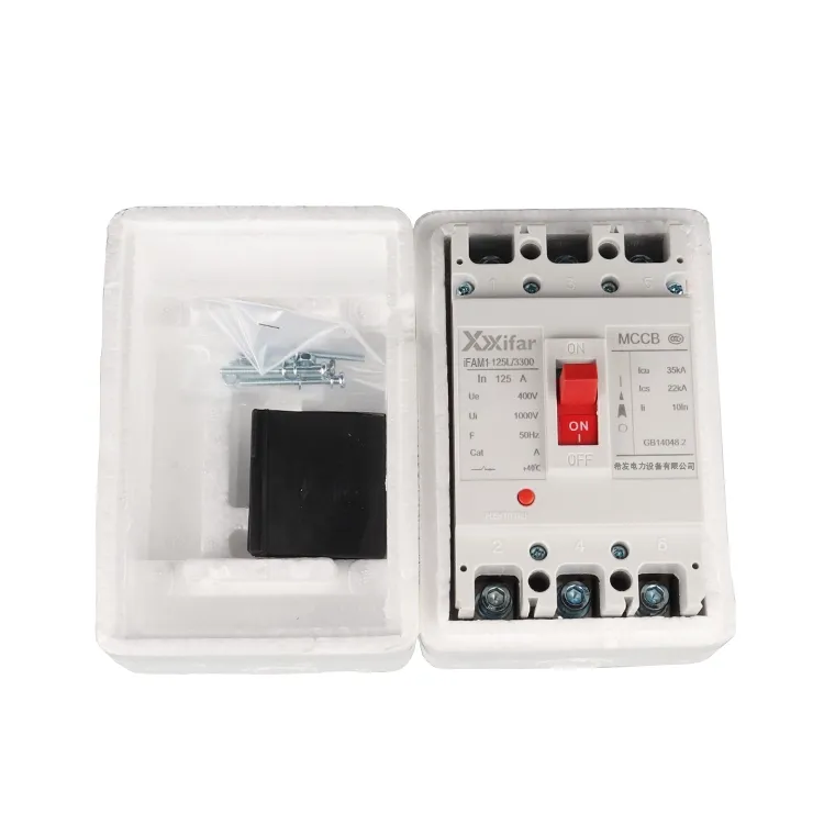 interruptor moldado 400v da caixa de 3p 100a Mccb