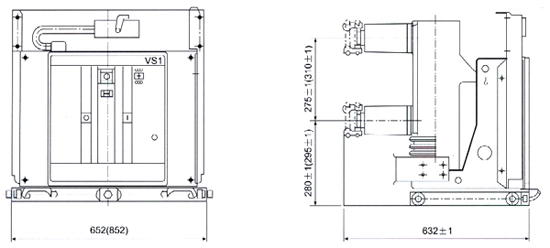 Hv Mv Indoor Vacuum Type 11kv Circuit Breaker